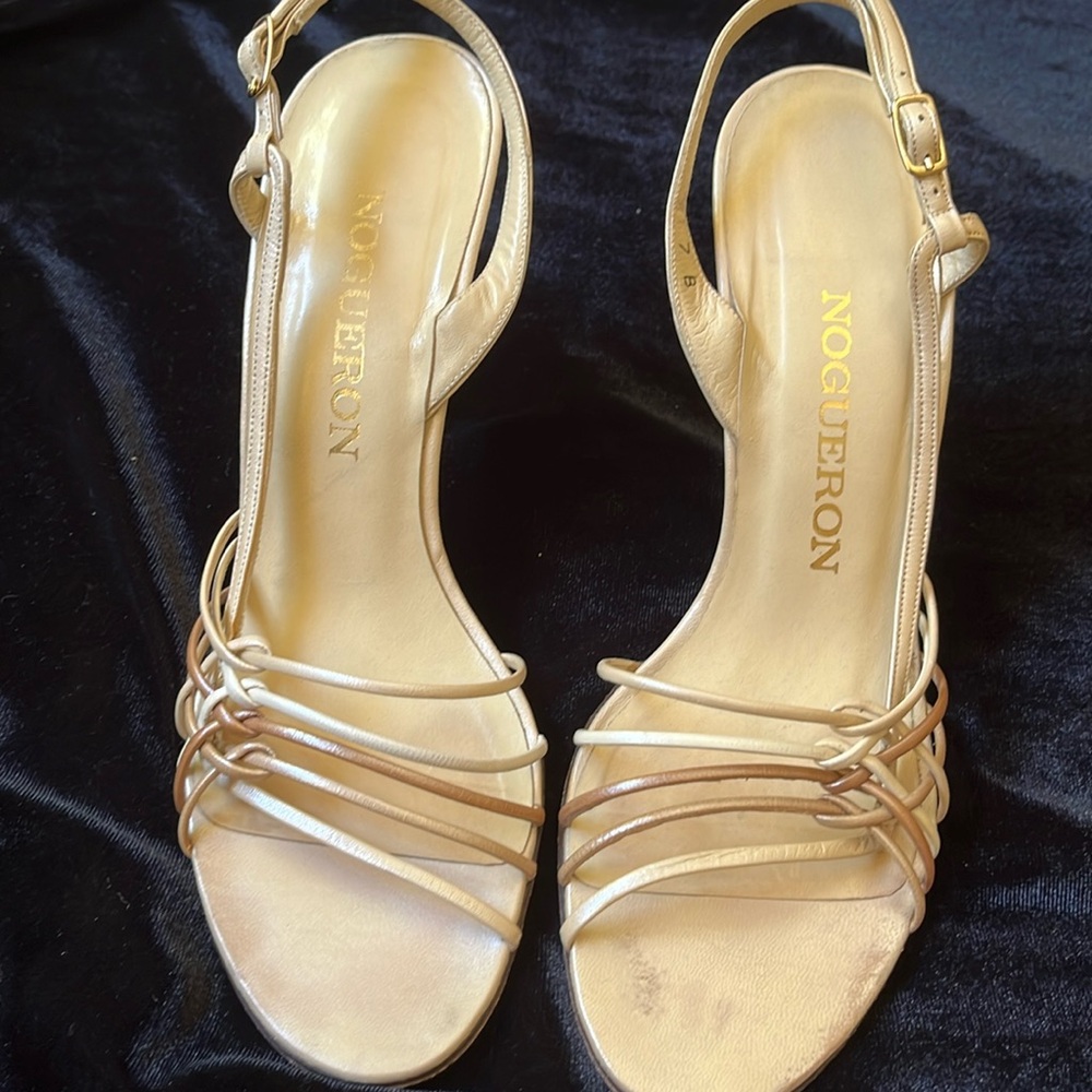 Vintage Roberto Nogueron heel sandals size 7B